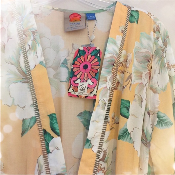 🆕NWT Farm Rio Wrap Dress -Anthropologie exclusive - Picture 2 of 8